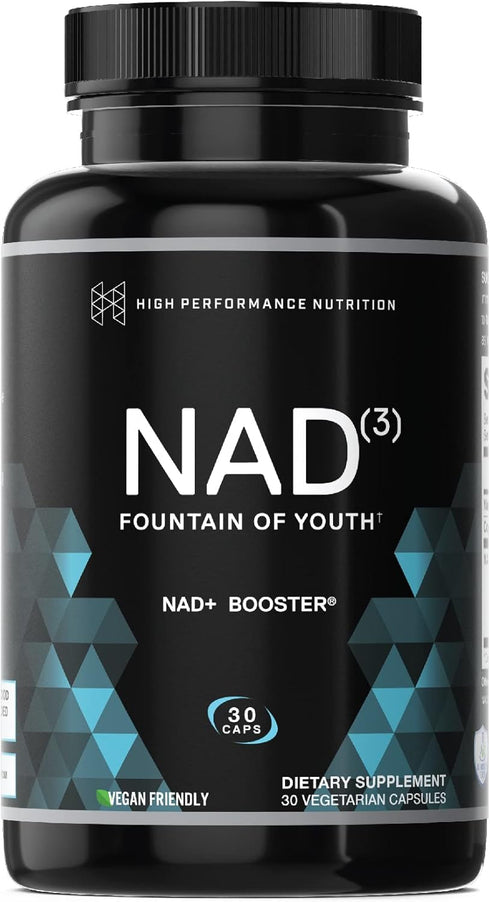 HPN NAD+ Booster – Nicotinamide Riboside Alternative (NAD3) for Men & Women, 312 mg per Serving, 30 Veggie Pills