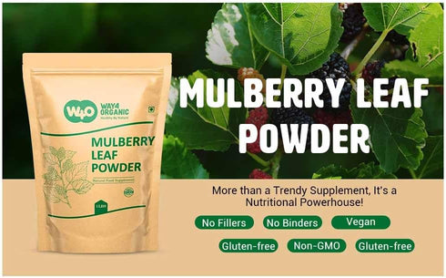 WAY 4 ORGANIC W4O Mulberry Mulberry 2 Lb(2 Packs 1lb) Way4Organic Leaf Powder - Leaf Extract- All-Natural Raw Herb