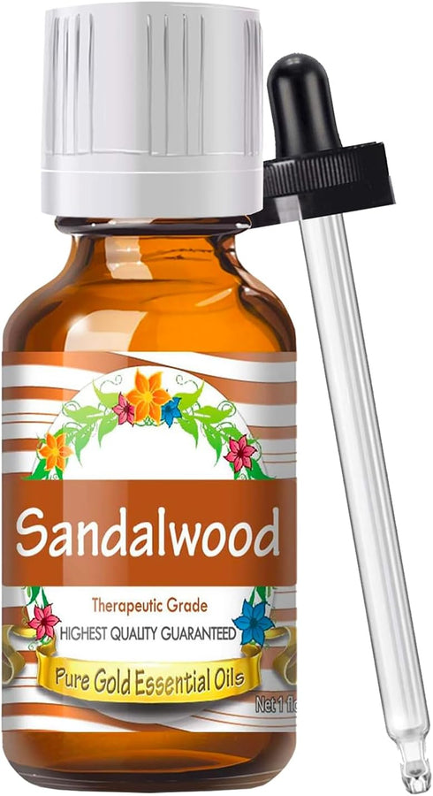 Pure Gold Sandalwood Essential Oil, 30ml (1 fl oz)