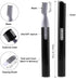 Multi-function Pink Portable Electric Women Facial Trimmer Shaver Eyebrow Shaper Pen Body Hair Remover Removal Safety Beauty Knife (Black)