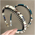 LOVEF 5 Pieces Fashion Headband for Women & Girls with Resin Plastic Teeth Comb Hair Hoop