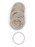 Heliums Thin Hair Elastics, Light Blonde, 2mm Ties for Thin Hair, 1.75 Inch, Medium Hold, 40 Count