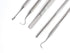 Dental Hygiene Set of 5 - Stainless Steel Tarter Scraper, Toothpick, Mouth Mirror, Ideal for Personal Use