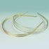 Multi Layers Metal Headbands for Women - Set of 2 Elegant Gold Tone Head Bands with Rhinestones for Bridal and Special