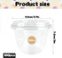 KKONHII 100 Pack Disposable Dessert Cups, Stackable Clear Plastic Cups with Lids, Mini Parfait Cups with No Holes Flat