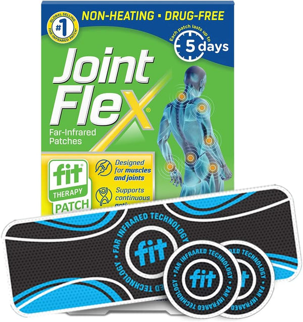 JointFlex FIT Therapy Far Infrared Patch Trial Pack, Supports Active Mobility for Muscles & Joints, 3-ct