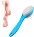 WAFJAMF Foot Stone Brush Exfoliating Shower Foot Scrubber with Pumice (1 PCS Blue)
