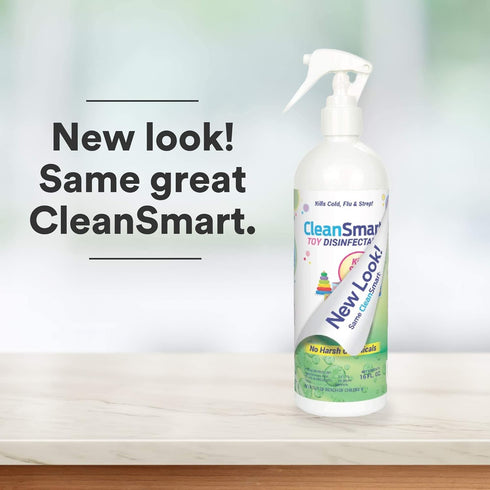 CleanSmart Toy Disinfectant Spray: Kills 99.9% of Viruses and Bacteria, 16 oz Bottle
