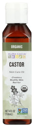 Aura Cacia Organic Skin Care Oil, Castor, 4 Fluid Ounce