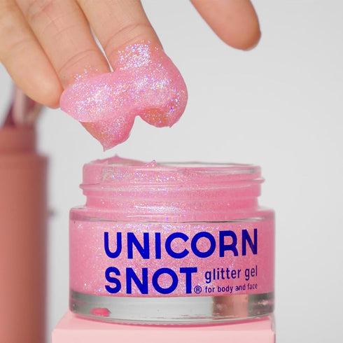 Unicorn Snot Face & Body Glitter - Holographic Cosmetic-Grade Glitter Gel, 1.7oz Pink Flamingo