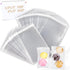 480 PCS Clear Resealable Cellophane Bags, 2 Sizes, 180 PCS 3.5×5 Inches, 300 PCS 4×6 Inches for Bakery, Snacks, and More