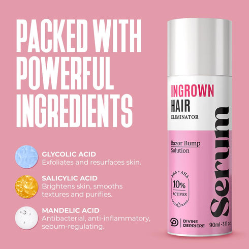 Razor Bump Stopper with Dark Spot Remover, Salicylic Acid Treatment for Ingrown Hairs & Razor Bumps
