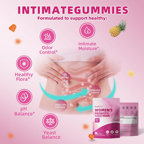 Gummies Gummy Immune Gummies 90 Count Vaginal Probiotics for Women, pH Balance for Women, Feminine Probiotics