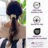 Mulberry Park Silks 100% Pure Silk Scrunchies, 3 Pack - Prevents Frizz, Gentle on All Hair Types, Small (Sand)