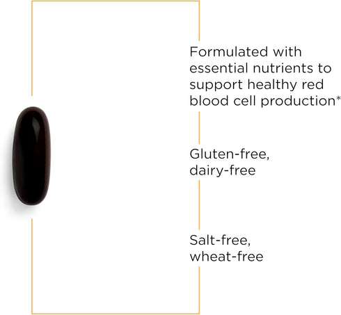 Integrative Therapeutics Iron Complex - 50 mg of Iron per Serving, Supports Energy and Stamina (90 Softgels)