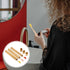 Healifty Bamboo Toothbrush Holder - Portable Wood Cover for Disposable Travel Toothbrushes, Rustic Organizer Kit