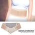 Lower Back Brace Support, Tourmaline Self-heating Lumbar Wrap with Adjustable Straps for Pain Relief (L - Beige)