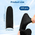Notoke 100 Pcs Disposable Silicone Finger Cots & Protectors Non-Allergenic Black Finger Gloves Fingertips for Beauty