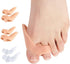 Gel Toe Separators Bunion Corrector, 2 Pack Toe Straighteners & Bunion Splint for Pain Relief and Realignment