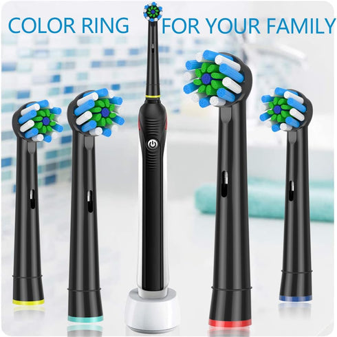 Replacement Brush Heads for Braun Oral b, Compatible with Pro 1000/2000/3000/5000/6000, 12 Pcs