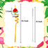 Summer 24 Pack Reusable Drinking Straws for Pool Party Decorations, Beach Fruit Party Favors, Hawaiian Themed Goodie