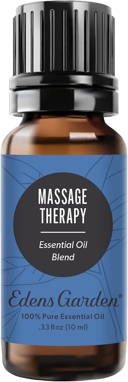 Edens Garden Massage Therapy Essential Oil Blend - 100% Pure Premium Grade, Natural, Therapeutic, Aromatherapy, 10 ml