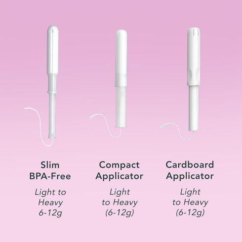 Multipack, (72 Count, Rael Tampons, Compact Applicator Tampon Made with Organic Cotton, Regular and Super Absorbency