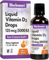Bluebonnet Nutrition Liquid Vitamin D3 Drops, 5000 IU, 1 Fl Oz (Pack of 1), Non-GMO, Gluten Free