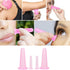 Natural Silicone Massage Cup, Anti Cellulite Facial Cupping Therapy for Face, Neck, Body, Anti-Aging Beauty Tool (Pink)