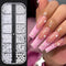 Multi Sizes Round and Half Round Pearls 3D Nail Charms, White Flatback Pearls for Women Girls Nail Jewelry