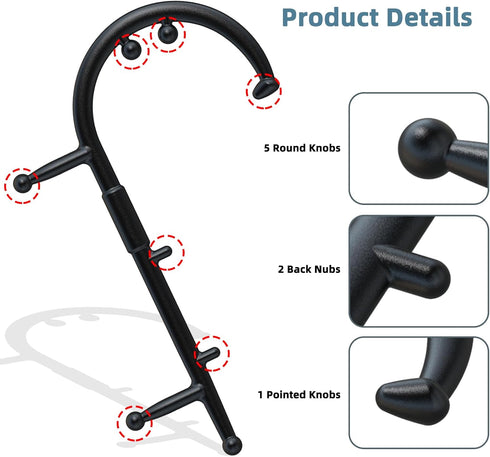 KEINE MARKE Back and Neck Massager Trigger Point Massage Tools Massage Cane for Pain Relief and Self Massage Hook