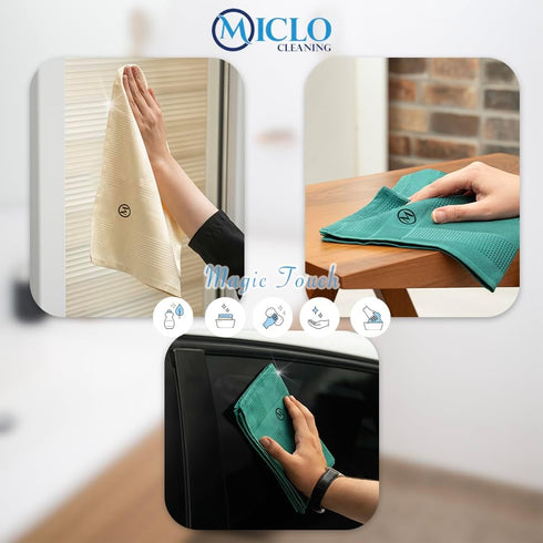 Set 4 |16''x24''| Microfibre Premium Cleaning Cloth of - Magic Cloth | All Purpose, Absorbent Washcloth | Microfiber