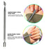 Professional Cuticle Trimmer with Cuticle Pusher Nail Cuticle Nipper Silver Stainless Steel Sharp Blades Manicure Tools with Double Spring Nail Care Pedicure Nail Tools Home Spa