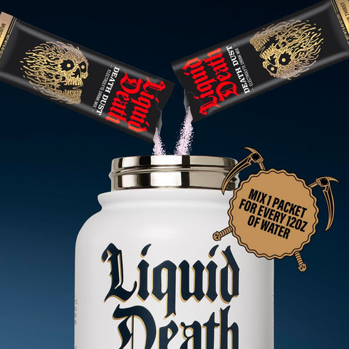 Liquid Death Electrolyte Death Dust - Hydration Powder Packets - 12-Stick Variety Pack with 3 Flavors