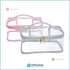 Large Clear Cosmetic Bag for Women, See-Through Makeup Pouch for Travel or Home, Transparent PVC Organizer (Blush)