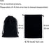 Tendwarm 20 Pcs Black Velvet Bags - 5.9x7.8 Inches Drawstring Candy Jewelry Pouch Bags for Favors