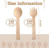 200 Count 4 Inch Disposable Wooden Cutlery Set,100 Mini Wooden Spoons, 100 Mini Wooden Forks, Birchwood Material Utensils, Disposable Spoons Forks for Christmas Parties, Weddings, Camping