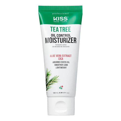 Kiss New York Face Moisturizer, Tea Tree Oil Control Anti-Shine for Normal to Oily Skin, 3.38 Fl Oz