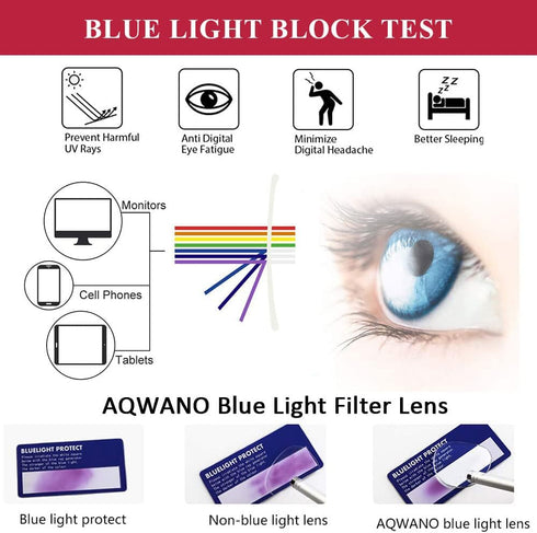 Blue Light Blocking Reading Glasses for Women, Fashion Designer Cat Eye Computer Readers Anti UV Eyestrain