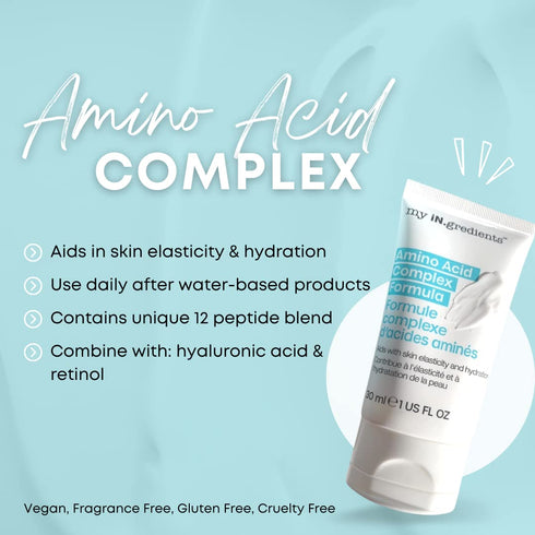 masque BAR Amino Acid Complex Moisturizer for Face, Hydrating Korean Skin Care, 1 Fl Oz