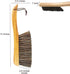 Counter Brush for Furniture Patio Woodworking Drafting Cleaning, Wooden Handle with Horsehair Bristle Bench Brushes, 13 Inches Hand Broom by SUPERWASH PLUS