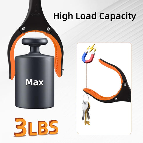 Tool,3-Pack 32" 360 Grabber Reacher Foldable Reacher Grabber Pickup Tool with Rotating Jaw & Magnetic Tip, GarbageTrash