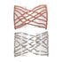 LOVEF 2pcs Fashion Magic Beaded Elasticity Double Hair Comb Clip - Stretchy Women Hair Accessories