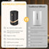 Huachuang 1/2/4/6H/Time 4 Waterless Essential Oil Diffuser Rechargable: Portable Aromatherapy Diffuser for Car and Home