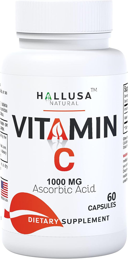 Vitamin C – Antioxidant and Immune Support, 60 Capsules – 60 Day Supply