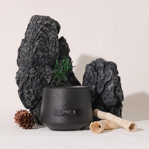 Women-4 Pack, HZEX Aromatherapy Scented Masculine Candles for Men, Long-Lasting Soy Wax Wooden Wick, Stress Relief