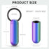 Small Pill Case Keychain, Portable Pill Container, Waterproof Titanium Pocket Pill Organizer, Tiny Pill Holder Bottle