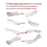 Dental Photography Mirrors Dental Orthodontic Mirror Stainless Steel Single Sided Photographic Occlusal Mirror,Bendable Dental Oral Mirror Intra-Oral Reflector(D type)