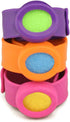 Kids Essential Oil Diffuser Slap Bracelet Set - 3 Sweet Bracelets in Pink, Orange, Purple for Girls