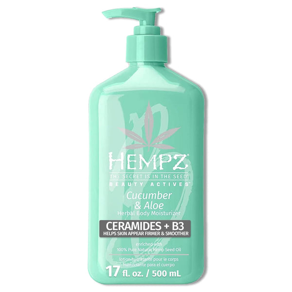 Hempz Body Lotion, Cucumber & Aloe Herbal Limited Edition, 17 Fl Oz, Skin Care Products